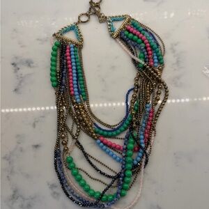 Stella & Dot. Multicolor Beaded Statement Necklace - Layers